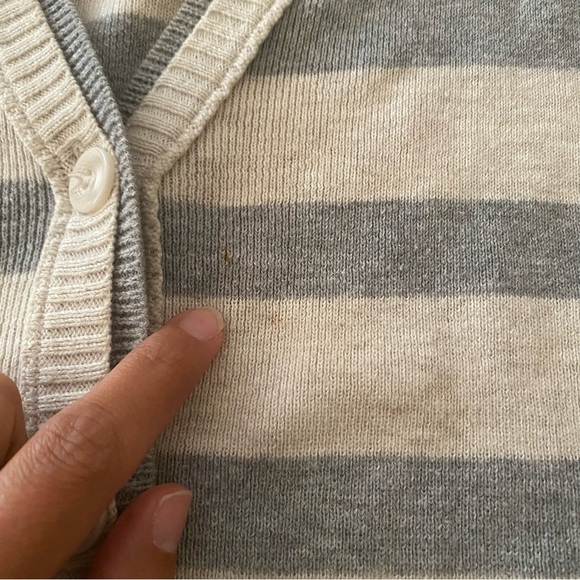 Aeropostale Striped 2000s Y2k Cardigan Sweater - Picture 4 of 7
